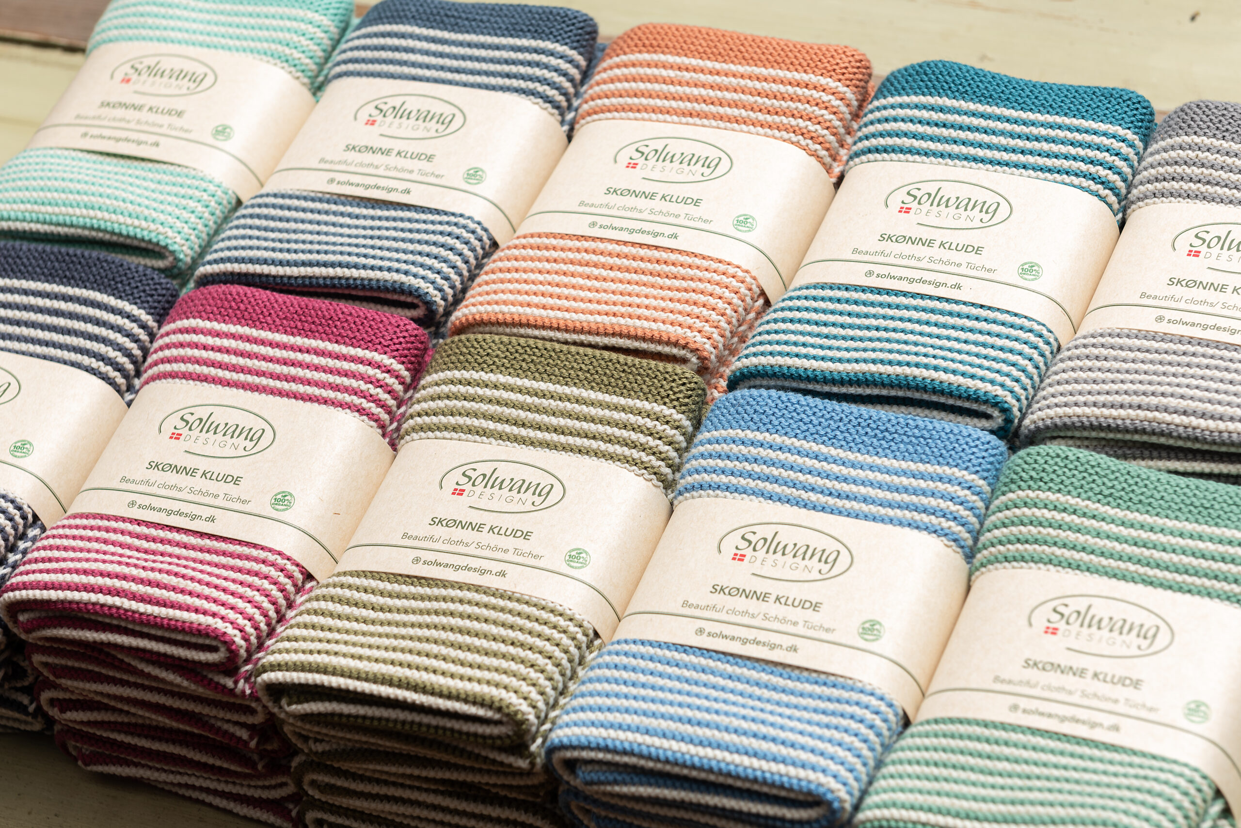 Olive stripes - organic