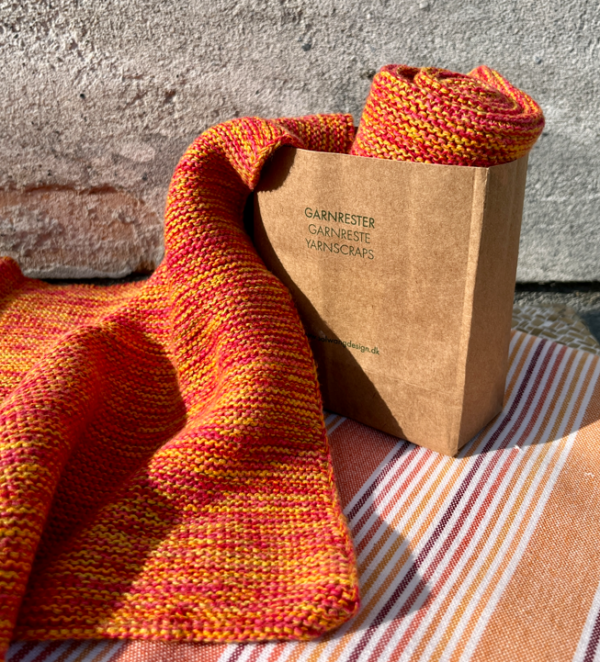 gestrickte Wischtücher aus Garnresten